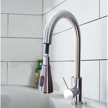 Kitchen Tap Mixer with Self-Retracting Pullout Faucet 6830 R