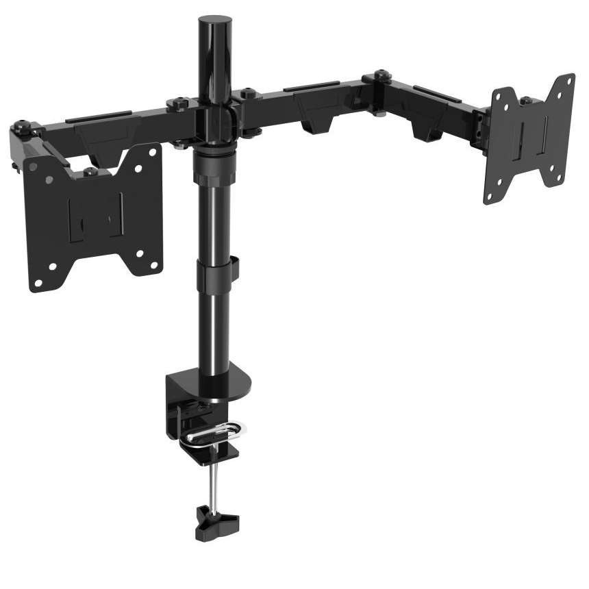 Ellies Double Arm Height Adjustable Monitor Mount 13 - 32 for desktop
