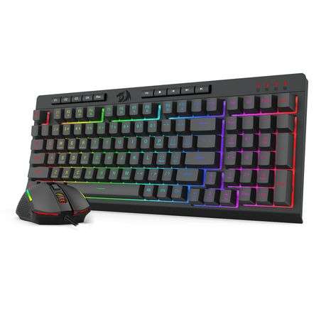 Redragon RYLO 6-Button 90% RGB Gaming Keyboard & Mouse Combo - Black - Redragon RYLO 6-Button 90%...