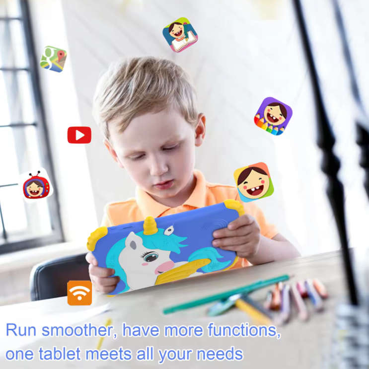 Kids 7" Unicorn Wifi Educational Tablet Kit