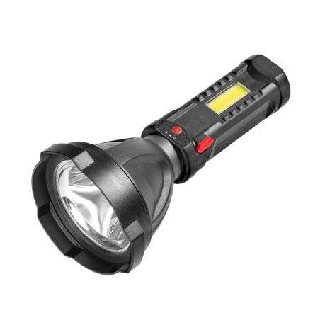 Flashlight with USB Output and Side Lamp Lighting