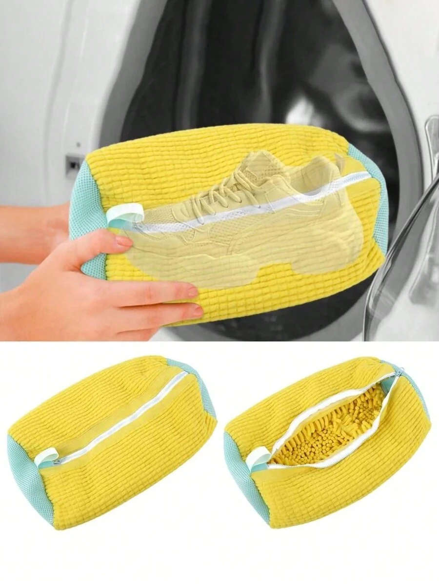 Fluffy Shoe Washing Bag Set Of 2