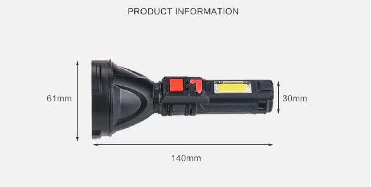 Stock from 6//USB Charging Flashlight JY-1830
