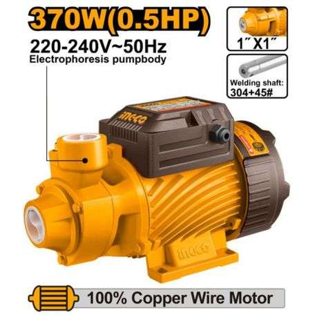 Ingco - Peripheral Water Pump - 370W(0.5HP) - Ingco - Peripheral Water Pump - 370W(0.5HP)