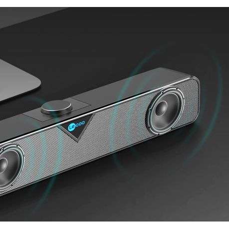 Lenovo Lecoo - DS102 - Desktop Bass Speaker With 3D Stereo Sound - Black