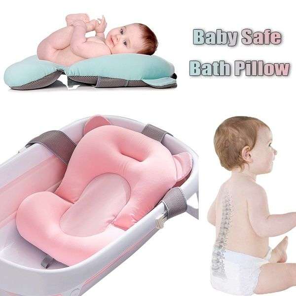 Newborn Safety Bath Support Cushion - Pink