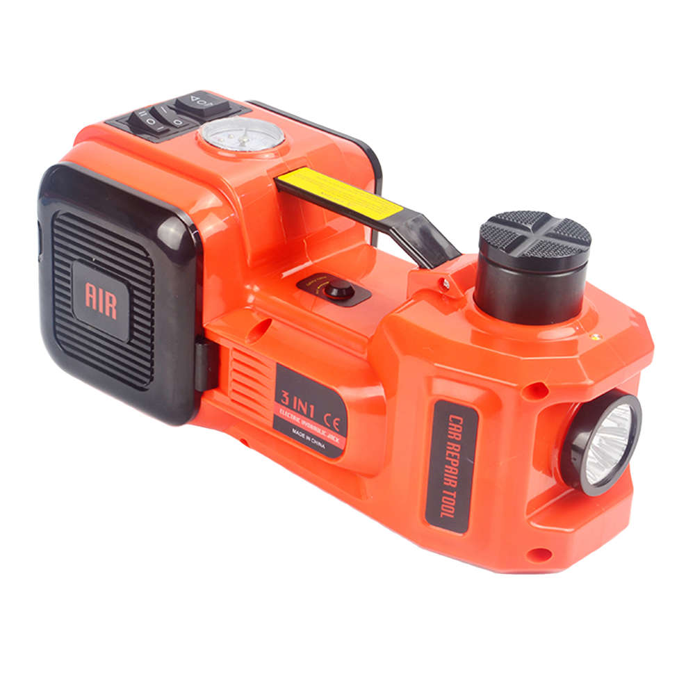 12V Electric Hydraulic Floor Jack Set with Impact Wrench