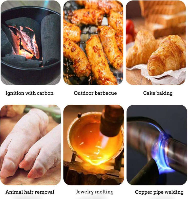 Electric Gas Torch Flame Kitchen Burner