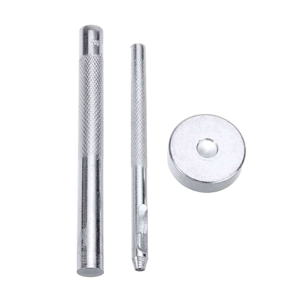 180 Piece Leather Rivets Metal Studs Kit With 3 Tools