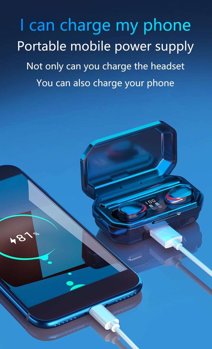 M15 waterproof bluetooth wireless earphone