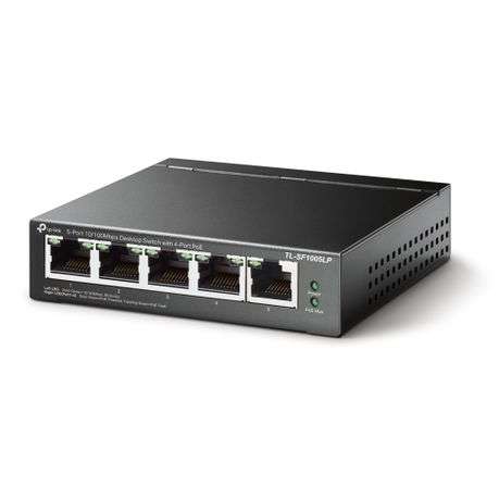 Tp-Link - 5-Port 10/100Mbps Desktop Switch with 4-Port PoE - Tp-Link - 5-Port 10/100Mbps Desktop ...