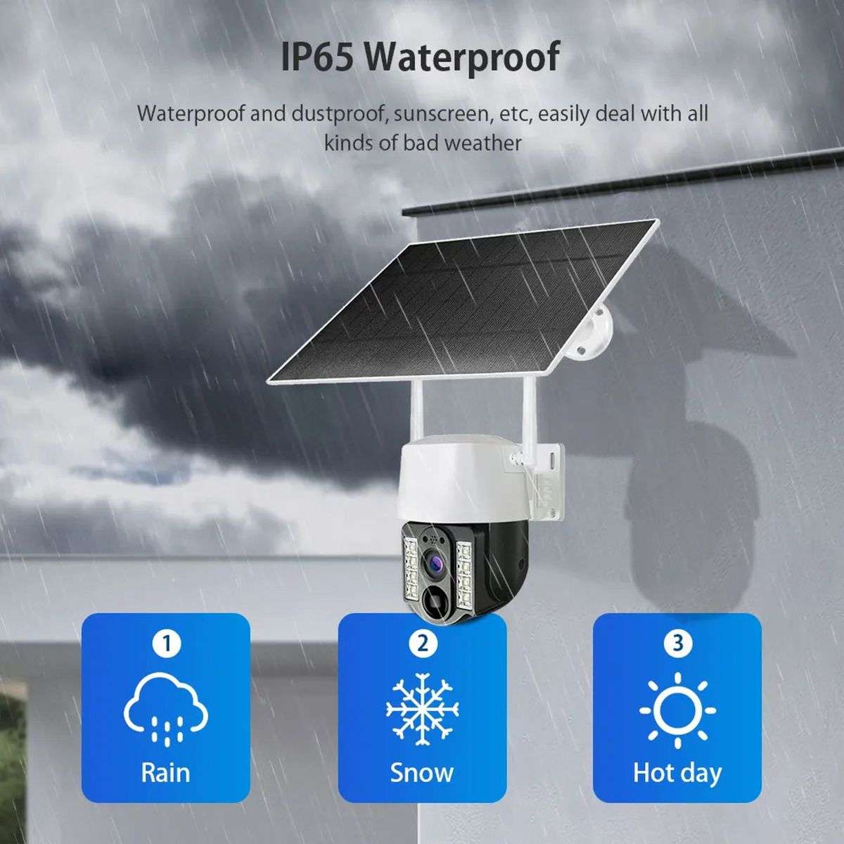 4G Solar Panel Power PTZ Camera V380 Pro 1080P Outdoor Wireless Security 4G Solar Battery CCTV IP C