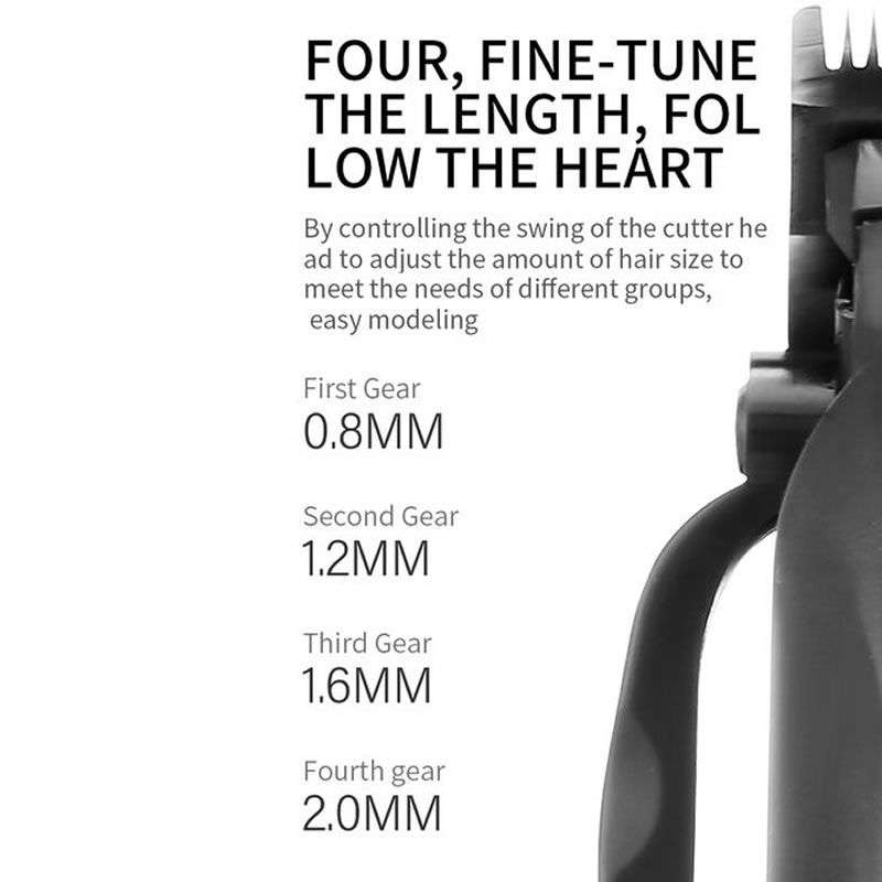 2500mAh Rechargeable Hair Clipper For Men With LED Display V-051