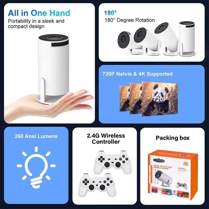 3D GAME PROJECTOR-X10 Plus