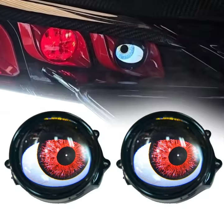Dynamic 3' Demon Eye Projector Lens Fog Light With Remote - 2 Piece 12-36V