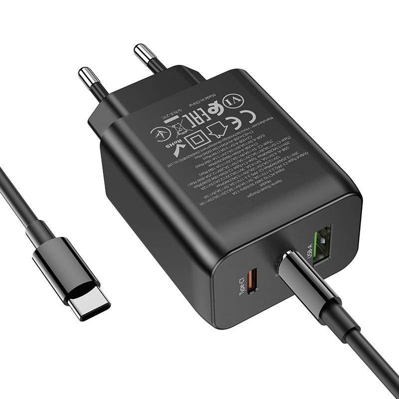 65W Super Fast Power Adapter Charger With Type C To C Cable