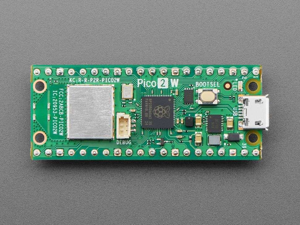 Raspberry Pi Pico 2 W with header