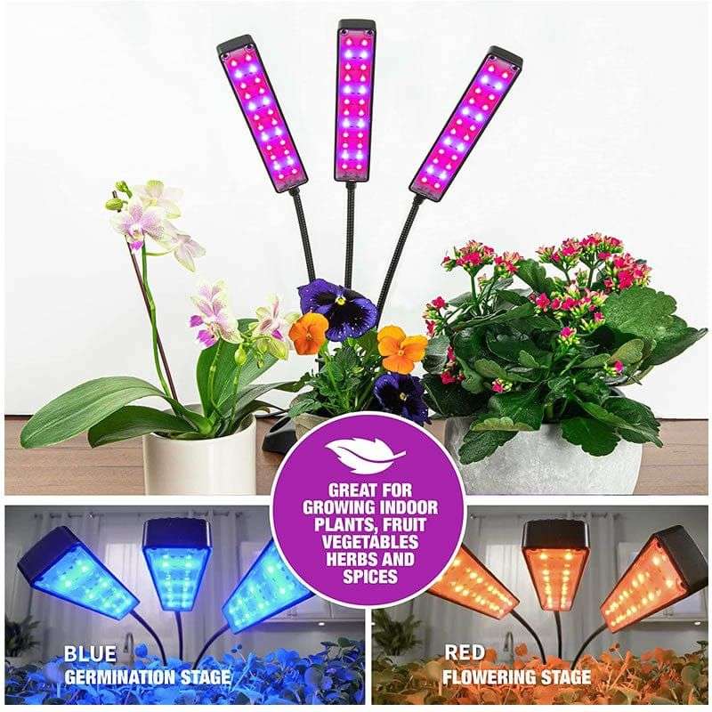 3 Arm Flexible Design 3700K-4000K LED Grow Light