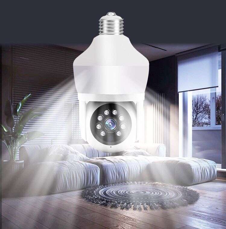Wireless WIFI Light Bulb Night Vision Remote Control Security Camera
