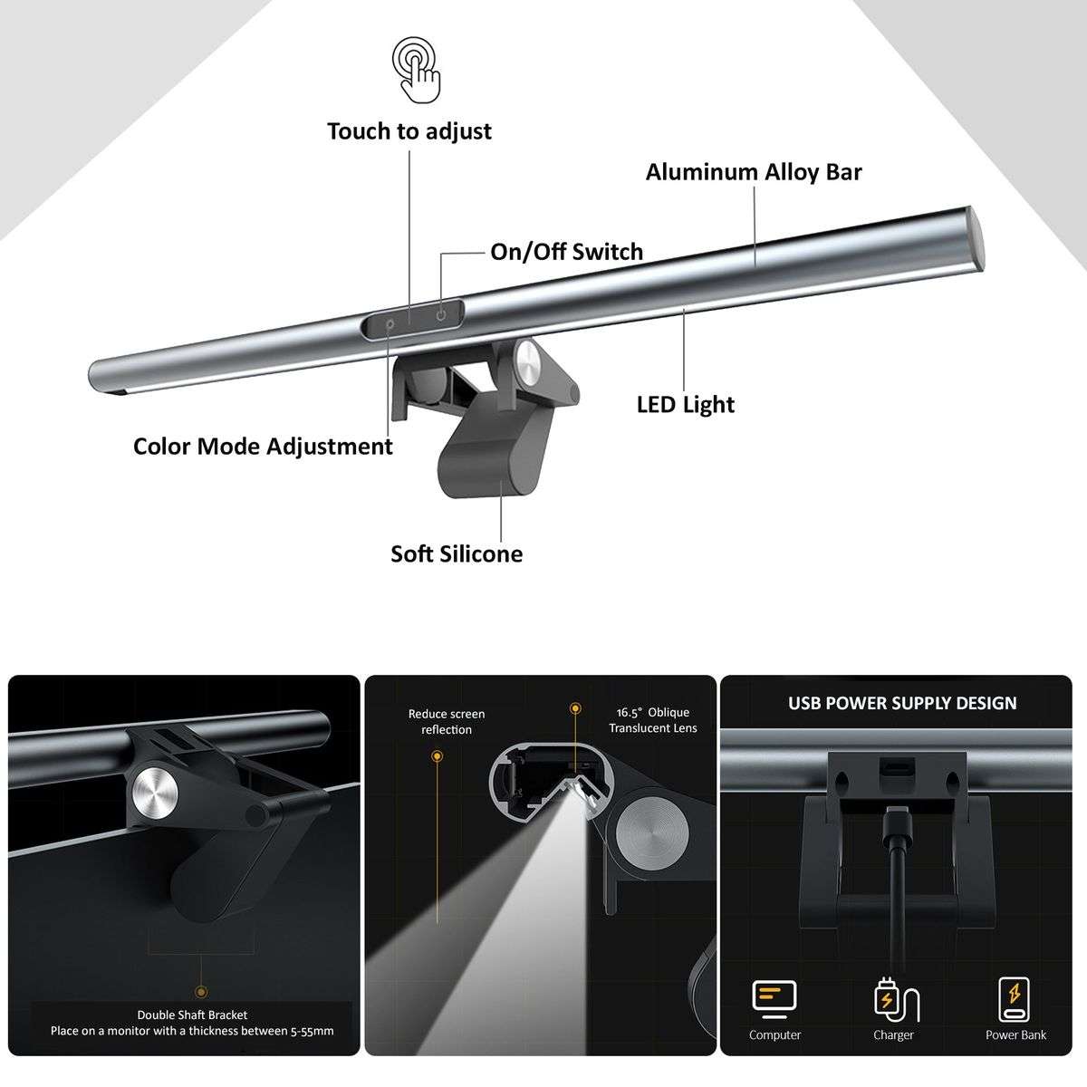 LED Screen Monitor Light Bar