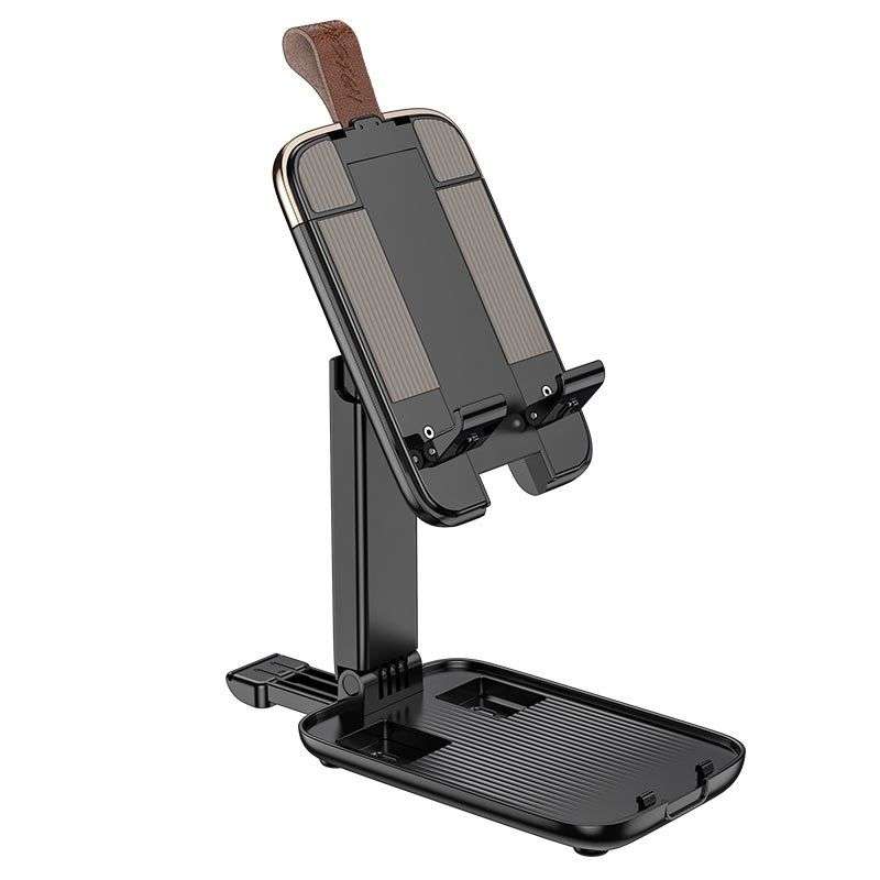 Hoco `S28` Folding Desktop Stand For 4.7-14 Inches Mobile Devices - Black