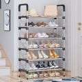 6 Layer Shoe Storage Organizer Rack - Black