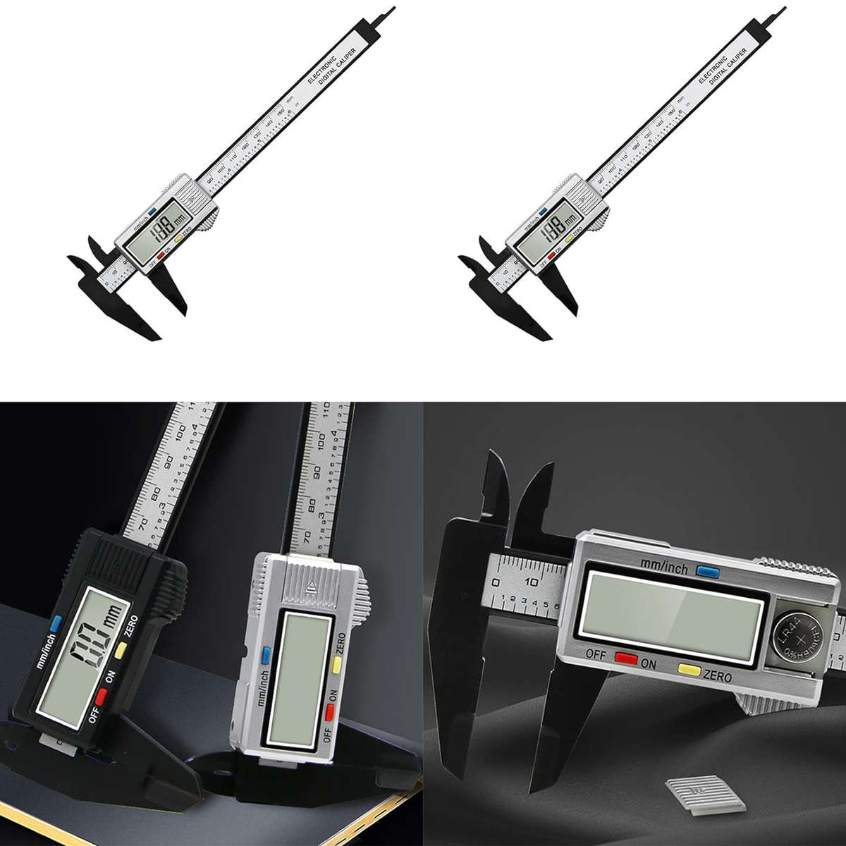 6" Digital Caliper Vernier Gauge Micrometer