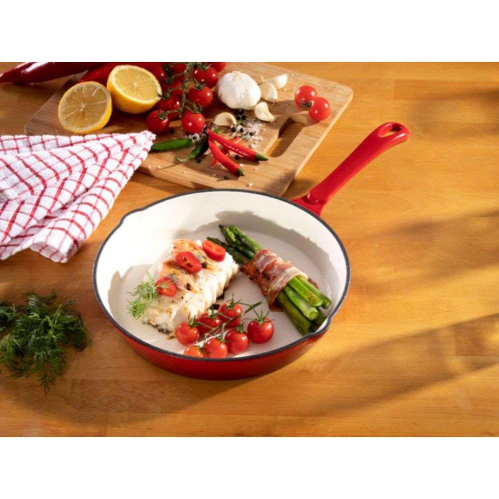 Cast Iron Pot Set -7 Piece [Red]