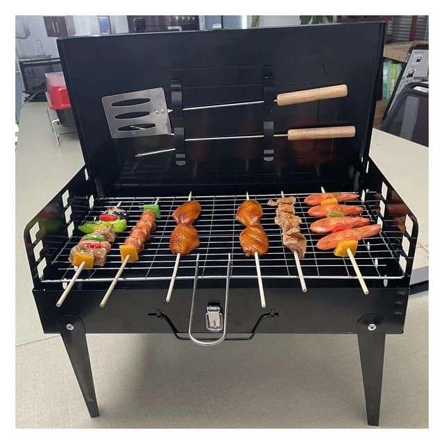 Multifunction Portable Folding BBQ Grill Camping Picnic Braai Stand