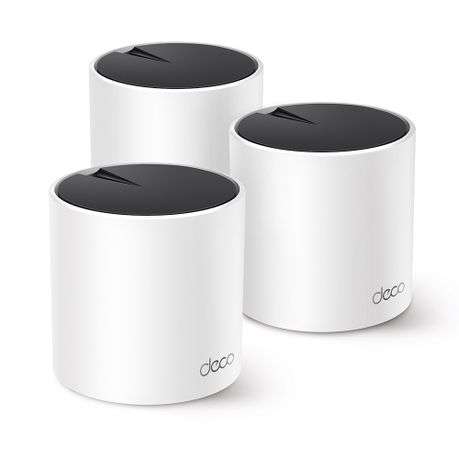 Tp-Link - Deco X55 AX3000 Whole Home Mesh WiFi 6 System - 3 Pack - Tp-Link - Deco X55 AX3000 Whol...