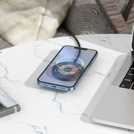 HOCO CW45 Transparent Magnetic Wireless Charger | Qi Fast Charge | See-Through Design