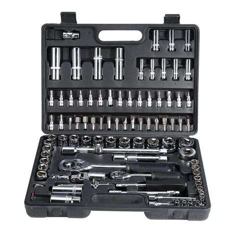 94-Piece 1/2 and 1/4 Inch Socket and Wrench Set