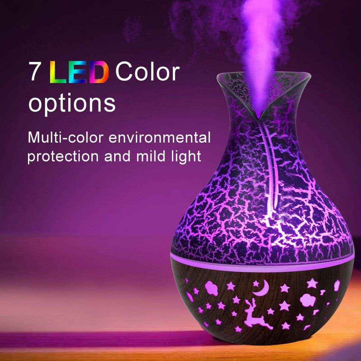 Mini Usb Aroma Diffuser Humidifier With 7 Colour Changing LED