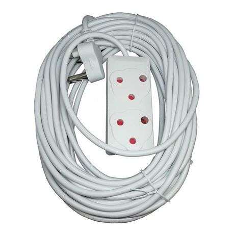 15M 10A Extension Cord with Double Coupler