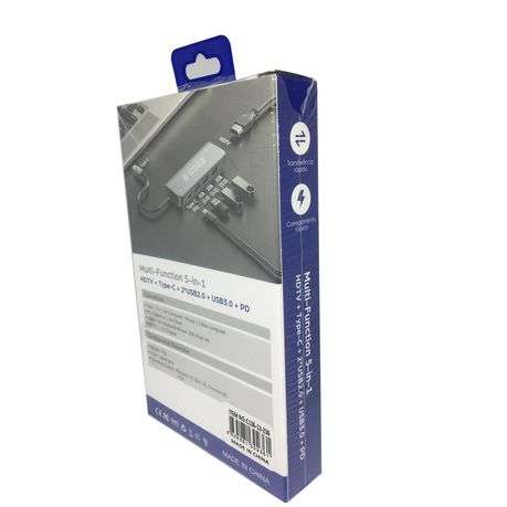 AOWEIXUN ORVESION Multi-Function 5-in-1 HDTV+TYPE-C+2xUSB 2.0+USB 3.0+PD