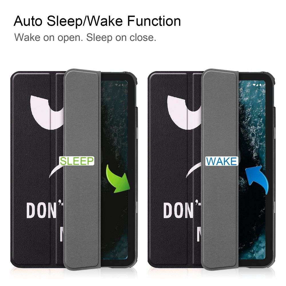 Art pattern Shockproof Flipcase with stand for Nokia T20 NokiaT20 Case Cover Big Eyes