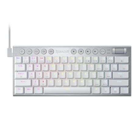 Redragon - K632 Horus Mini 60% RGB Wired Gaming Keyboard  White - Redragon - K632 Horus Mini 6...