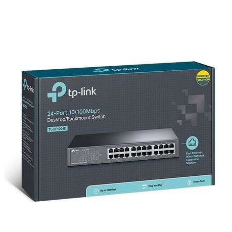 Tp-Link - TL-SF1024D 24-port 10/100Mbps Desktop/Rackmount Switch - Tp-Link - TL-SF1024D 24-port 1...