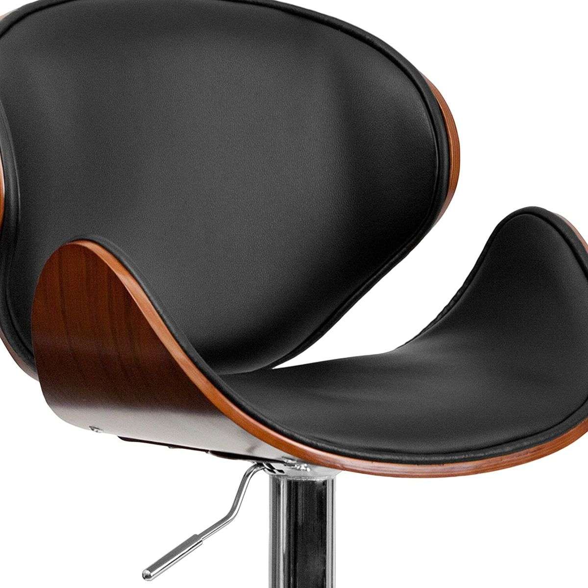 Kitchen / Bar Counter Stools - Set of 2 - Black/Brown