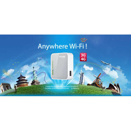 Tp-Link - Portable 3G/4G Wireless N Router - Tp-Link - Portable 3G/4G Wireless N Router