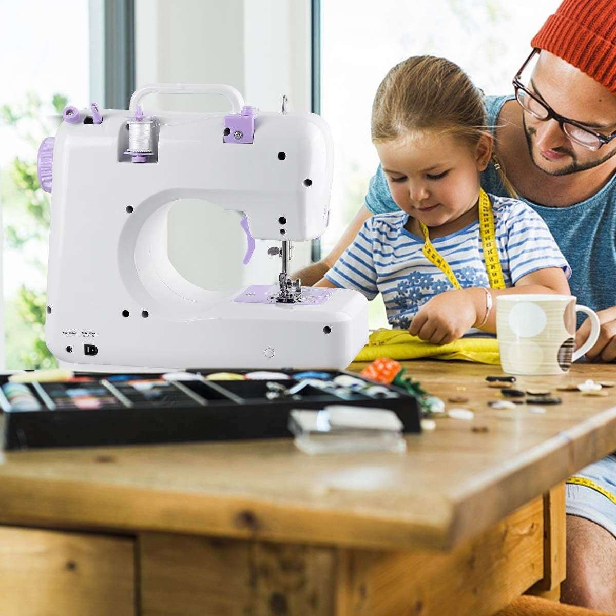 Portable Sewing Machine,12 Stitches 2 Speed Heavy Duty Sew Machine