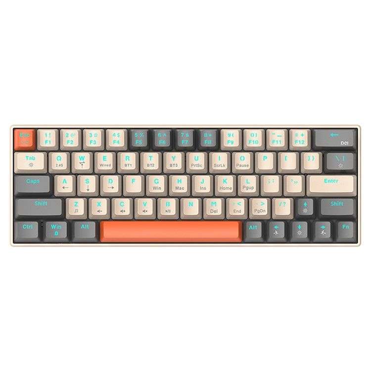 T-wolf T60 USB-C Wired Gaming Keyboard RGB Mechanical Gaming Keyboard