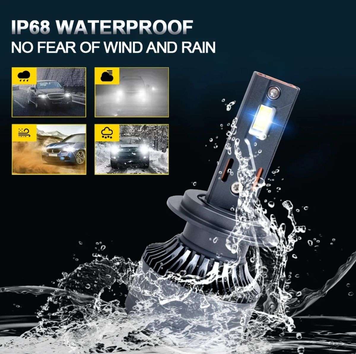 Ultra Bright 500W Led Headlight H4