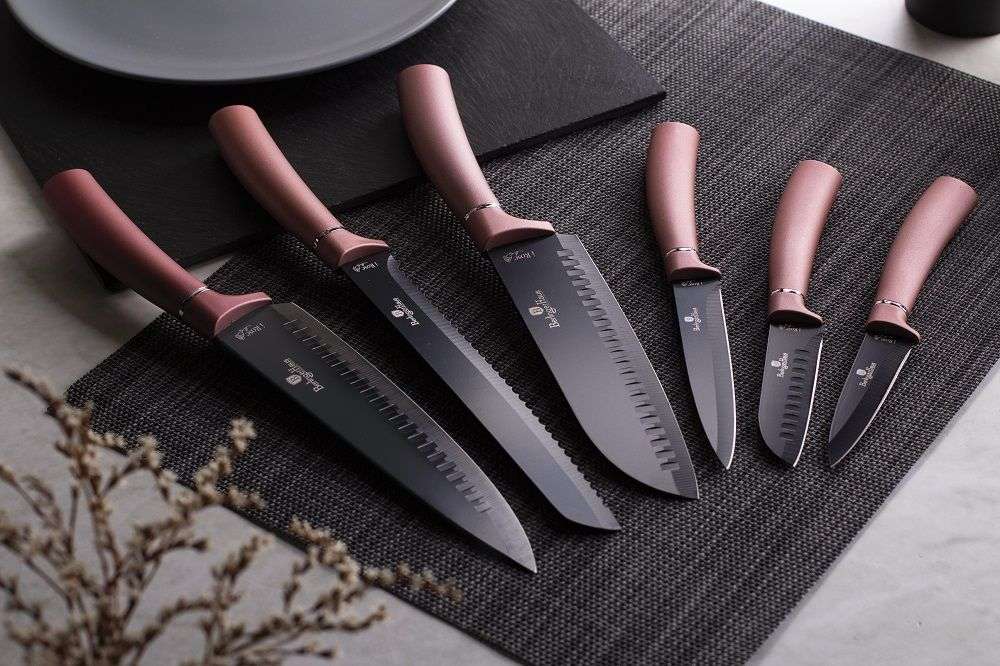 Berlinger Haus 6-Piece Non-Stick Coating Knife Set - i-Rose Edition(SECOND HAND)