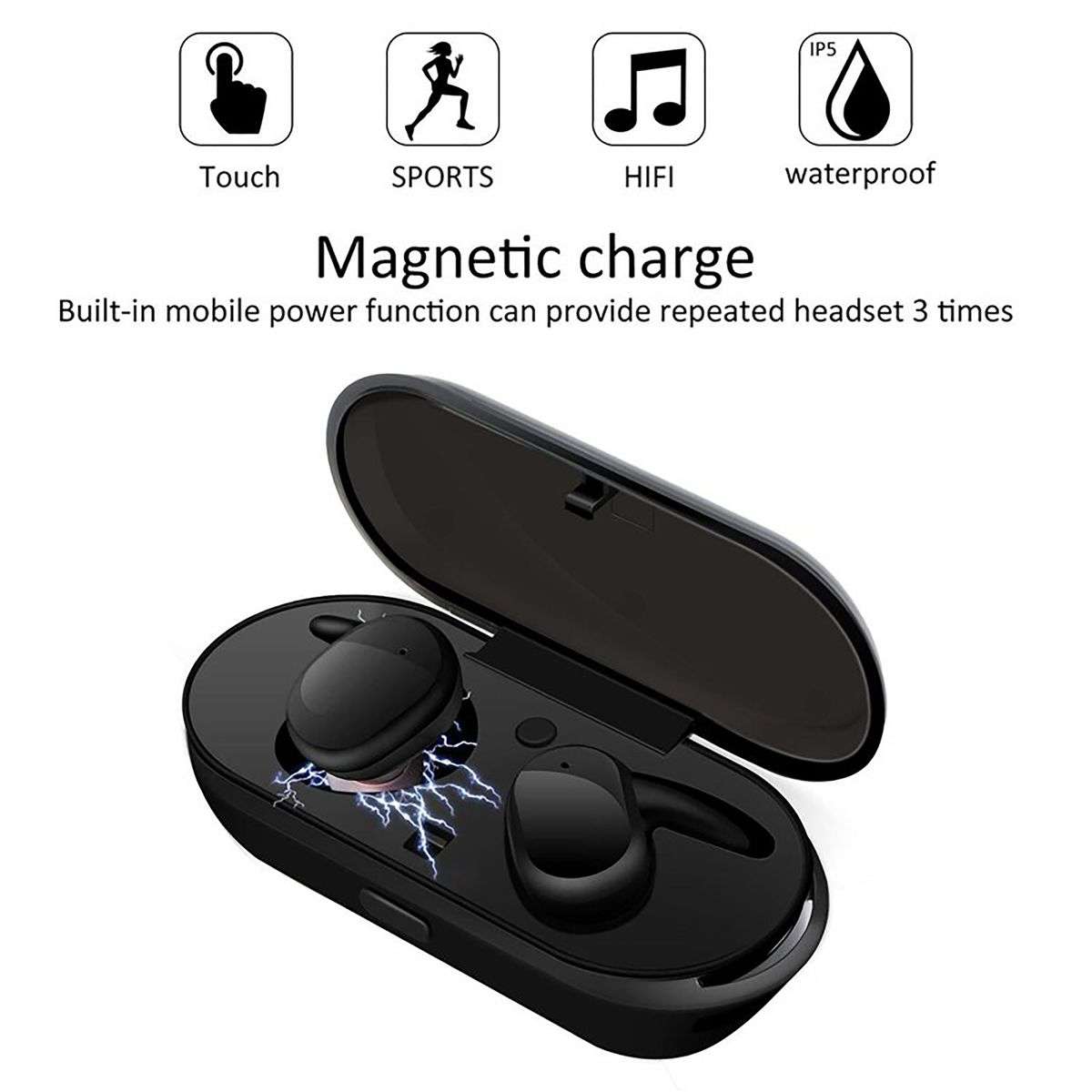 TWS-4 Wireless Earphones Sport