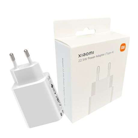 Xiaomi - 22.5W Fast Charge Power Adapter (Type-A)-White - Xiaomi - 22.5W Fast Charge Power Adapte...