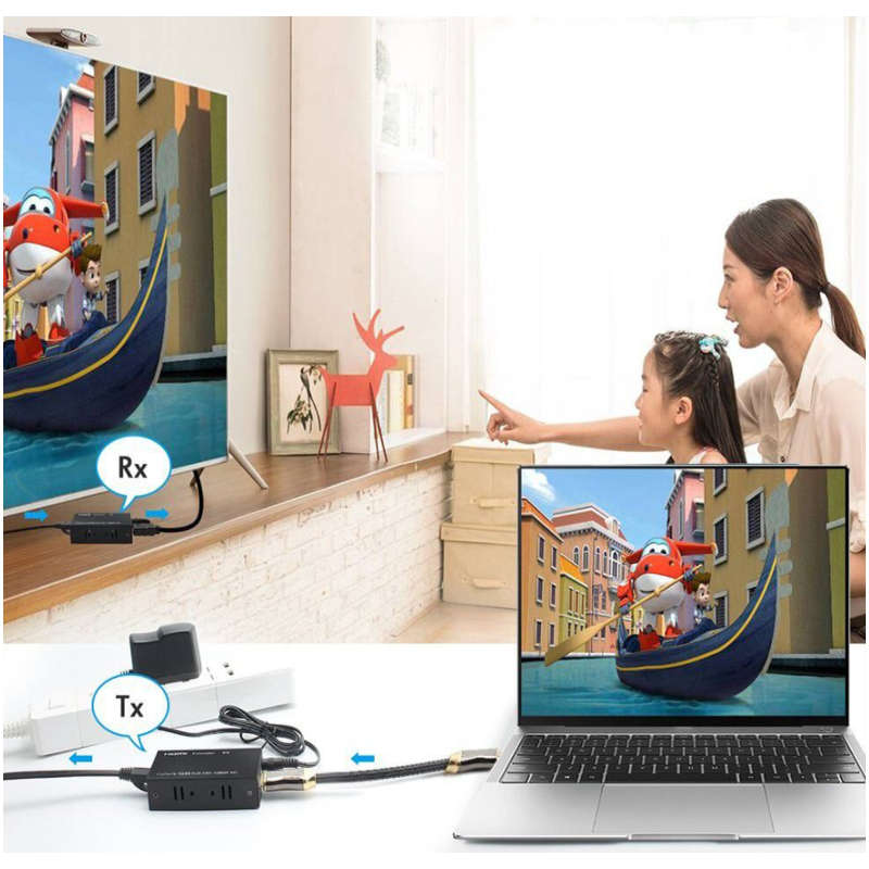 120M HDMI Extender Over Ethernet Cable