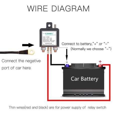 KT239 12V 200A Car Motorcycle Battery Switches Wireless Remote Control Battery Disconnect Cut off
