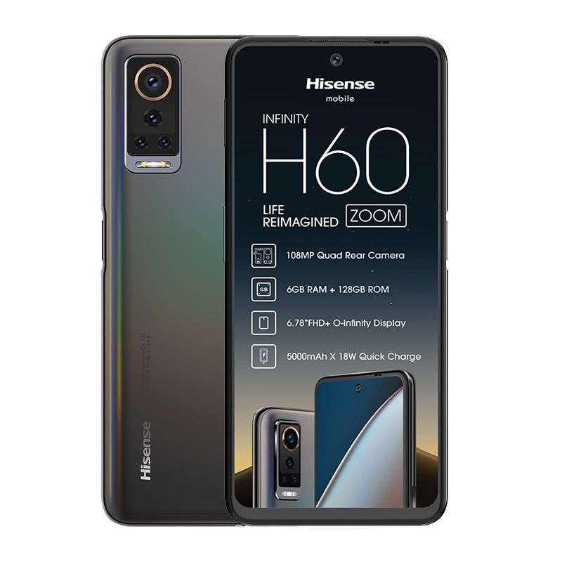 Hisense Infinity H60 Zoom  6GB + 128GB Single Sim- Black (Brand New Sealed)