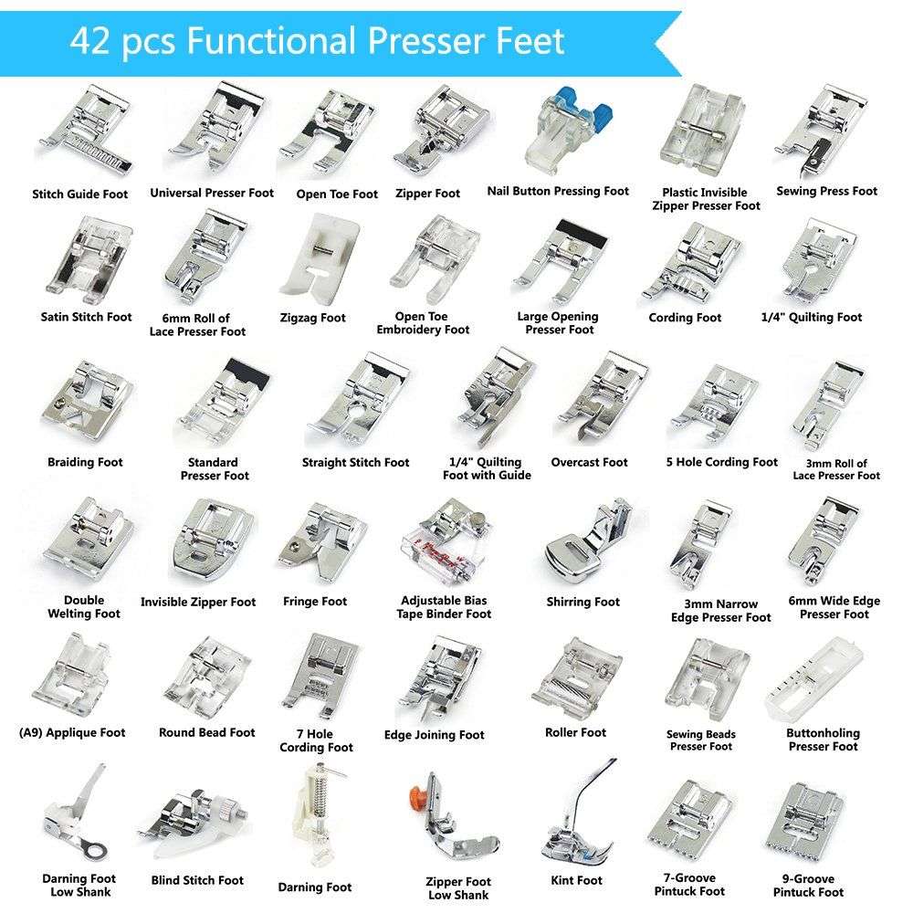 Sewing 42Pc Sewing Machine Accessory Foot Set